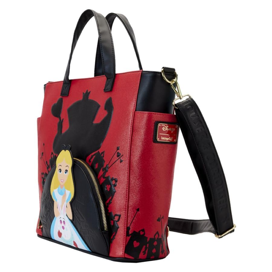Loungefly Disney Alice in Wonderland Villains Convertible Tote Bag