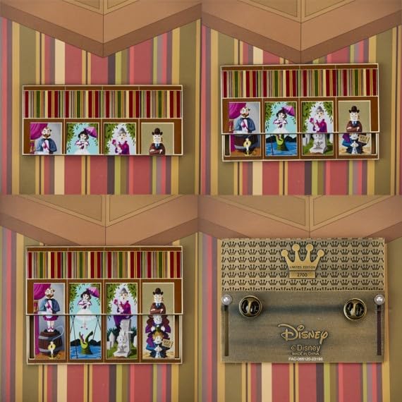 Loungefly Haunted Mansion Sliding Portraits 3-Inch Collector Pin