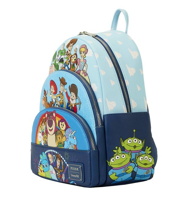 Loungefly Pixar Toy Story Movie Collab Triple Pocket Mini Backpack Bags