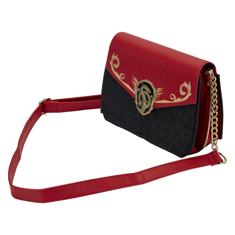 Loungefly House of the Dragon All Over Print House Targaryen Crossbody Bag