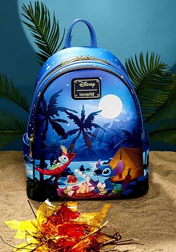 Loungefly Disney Stitch Camping Cuties Glow Mini Backpack | Lilo & Stitch Bags & Backpacks