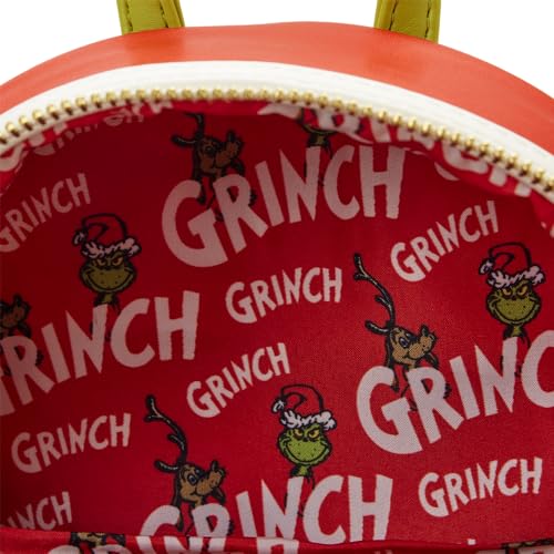 Loungefly Dr Seuss Grinch Lenticular Heart Mini Backpack