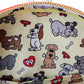 Loungefly Pound Puppies 40th Anniversary Plush Mini Backpack with Card Holder, Brown