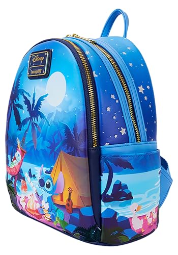Loungefly Disney Stitch Camping Cuties Glow Mini Backpack | Lilo & Stitch Bags & Backpacks