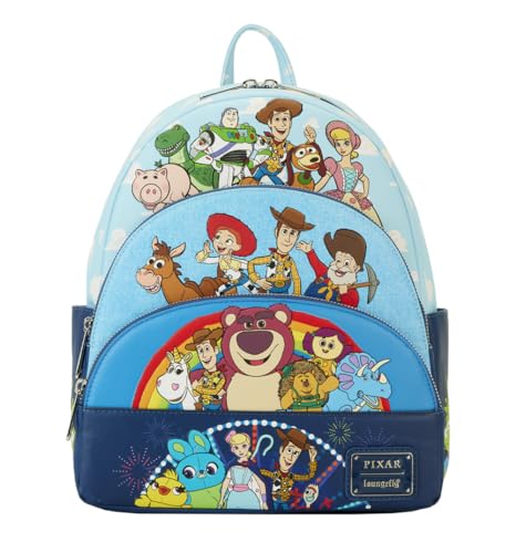 Loungefly Pixar Toy Story Movie Collab Triple Pocket Mini Backpack Bags