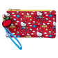 Loungefly HELLO KITTY 50TH ANNIVERSARY CLASSIC AOP NYLON POUCH WRISTLET