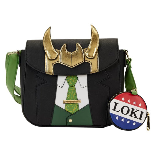 Loungefly Marvel Loki for President Crossbody Bag