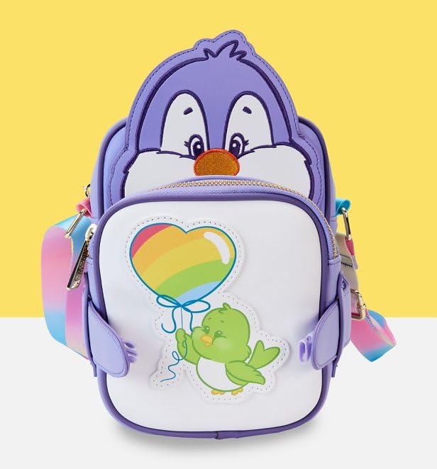 Loungefly Care Bear Cousins Cozy Heart Penguin Crossbuddies Crossbody with Coin Bag