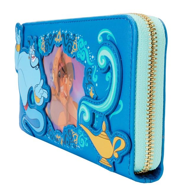 Loungefly Disney Aladdin Jasmine Lenticular Zip Around Wristlet Wallet