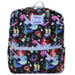 Loungefly Disney The Little Mermaid 35th Anniversary Life Is The Bubbles All Over Print Nylon Mini Backpack