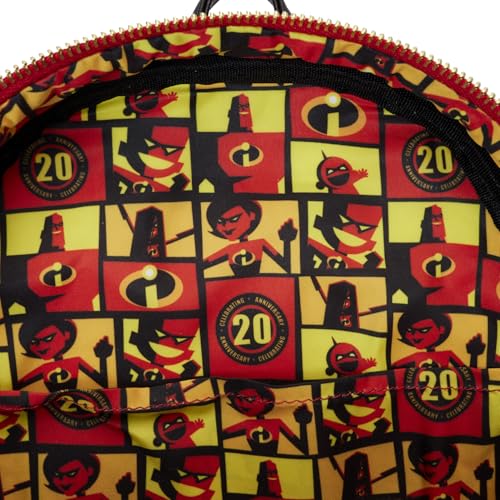 Loungefly The Incredibles 20th Anniversary Light Up Metallic Mini Backpack with Coin Bag