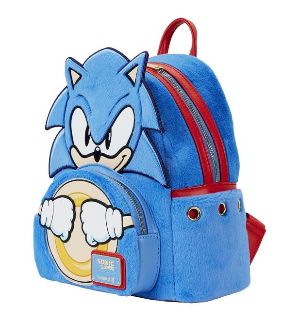 Loungefly Sonic the Hedgehog Plush Mini Backpack