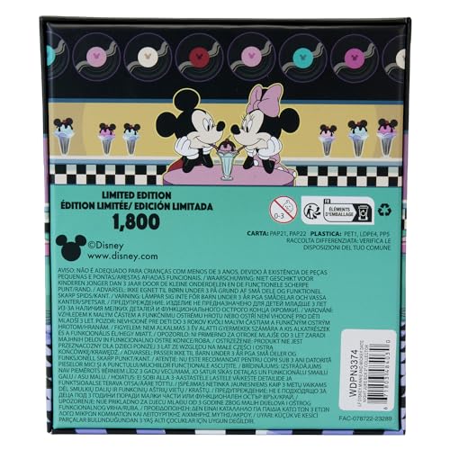 LOUNGEFLY DISNEY MINNIE and MICKEY DATE NIGHT JUKE BOX 3" COLLECTOR BOX PIN