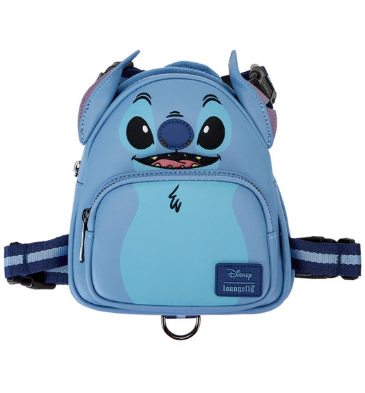 Loungefly Pets Disney Stitch Cosplay Mini Backpack Dog Harness (Large), Blue