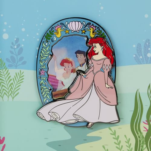 LOUNGEFLY DISNEY THE LITTLE MERMAID PRINCESS LENTICULAR 3 INCH PIN