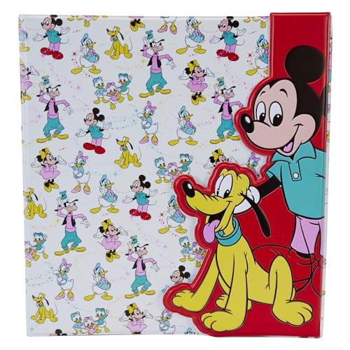 LOUNGEFLY STATIONARY DISNEY D100 MICKEY and FRIENDS BINDER