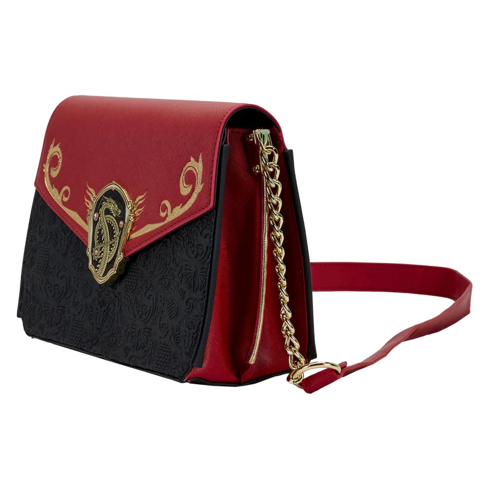 Loungefly House of the Dragon All Over Print House Targaryen Crossbody Bag