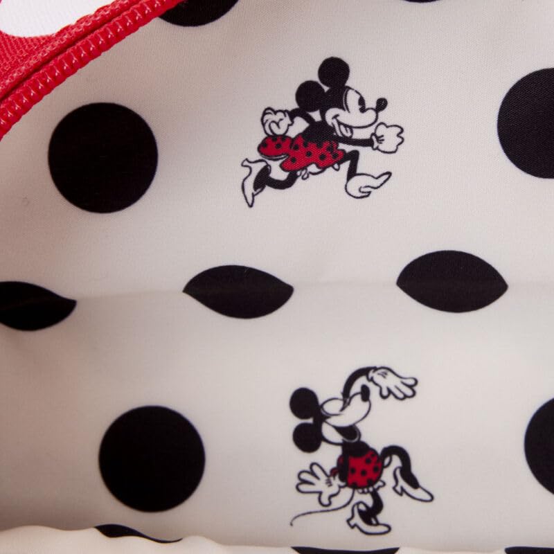 Loungefly Disney Minnie Mouse Rock the Dots Nylon Passport Crossbody Bag