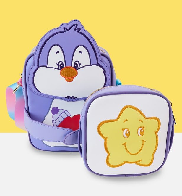 Loungefly Care Bear Cousins Cozy Heart Penguin Crossbuddies Crossbody with Coin Bag
