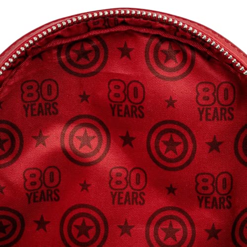 Loungefly Capt America 80th Anniversary Sheild Mini Backpack