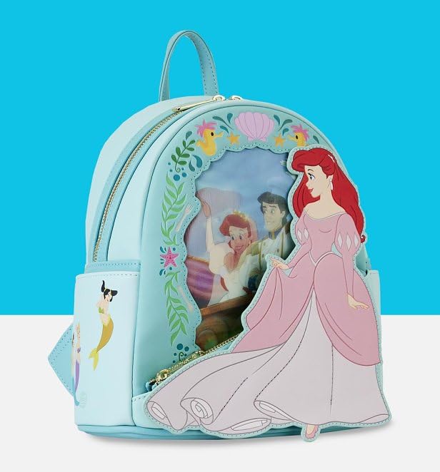 Loungefly Disney The Little Mermaid Ariel Princess Lenticular Mini Backpack