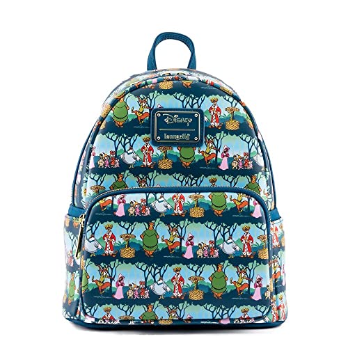 Loungefly Disney Robin Hood Sherwood All Over Print Womens Double Strap Shoulder Bag Purse