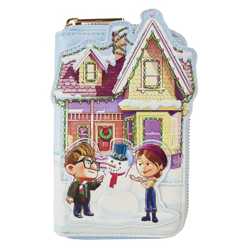 Loungefly Disney Pixar Up House Holiday Zip Around Wallet