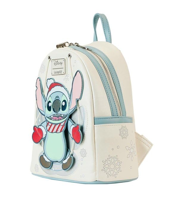 Disney: Lilo & Stitch - Stitch Holiday Snow Angel Glitter Mini Backpack