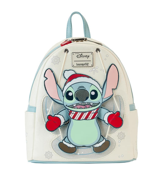 Disney: Lilo & Stitch - Stitch Holiday Snow Angel Glitter Mini Backpack