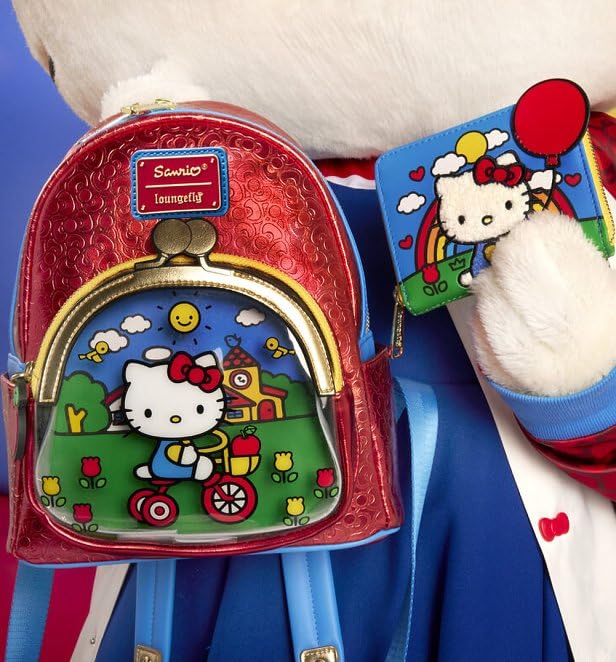 Loungefly Sanrio Hello Kitty 50th Anniversary Coin Bag Mini Backpack