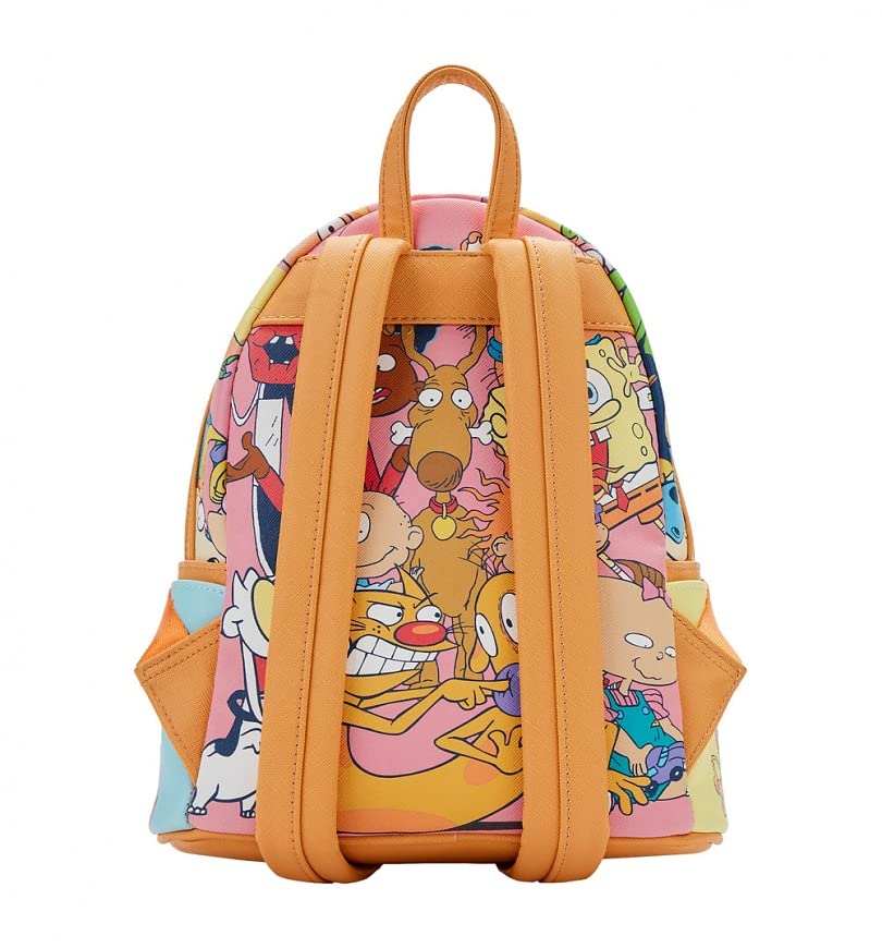 Loungefly Nickelodeon Nick 90s Color Block AOP Mini Backpack