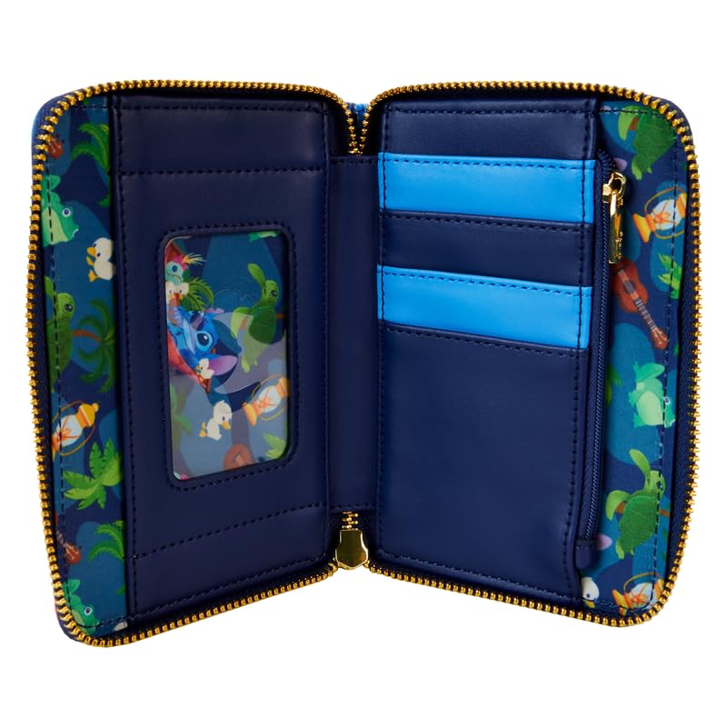 Loungefly Disney Stitch Camping Cuties Zip Around Wallet