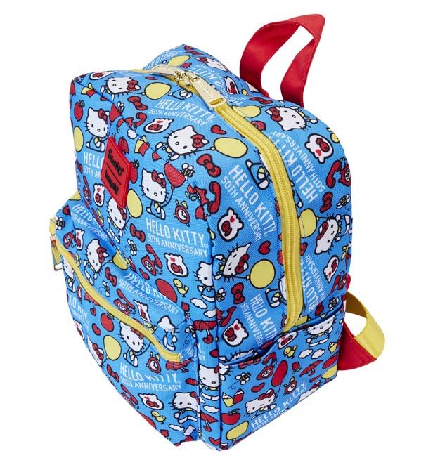 Loungefly Hello Kitty 50th Anniversary All Over Print Nylon Square Mini Backpack