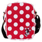 Loungefly Disney Minnie Mouse Rock the Dots Nylon Passport Crossbody Bag