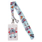 Loungefly DISNEY STITCH HOLIDAY SNOW ANGEL LANYARD with CARDHOLDER