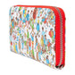Loungefly Where's Waldo Allover Print Faux Leather Zip Around Wallet