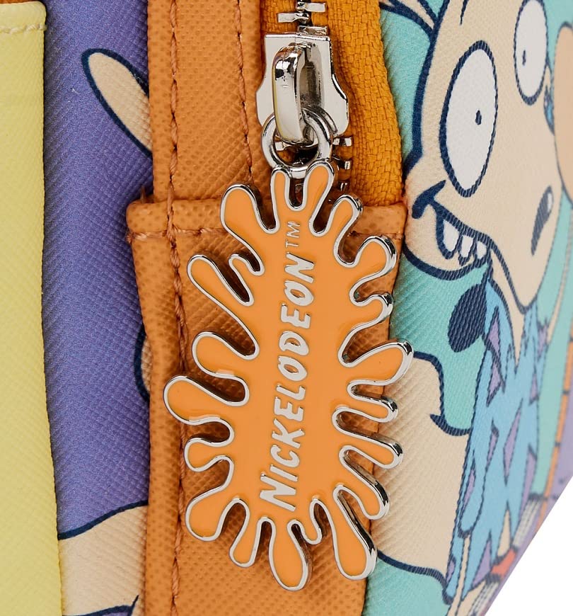 Loungefly Nickelodeon Nick 90s Color Block AOP Mini Backpack
