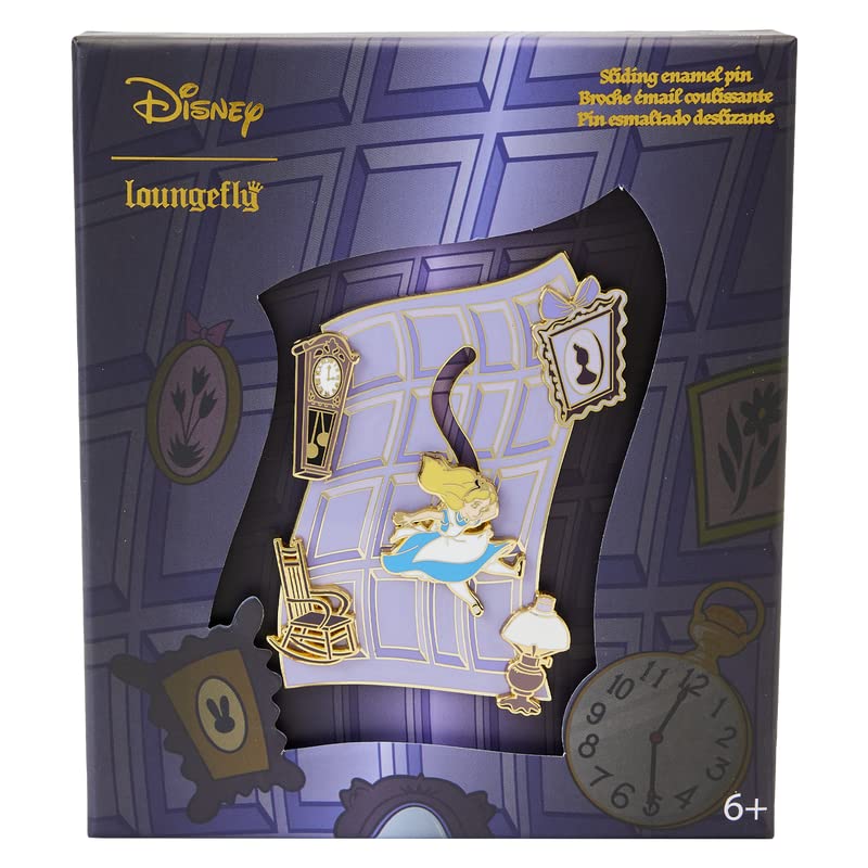 Loungefly Disney Alice In Wonderland Falling Down The Rabbit Hole Pin 3" Collector Pin