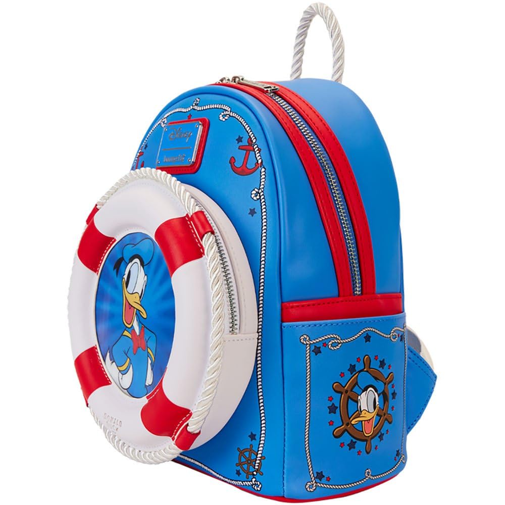Loungefly Disney Donald Duck 90th Anniversary Lenticular Mini Backpack, Small