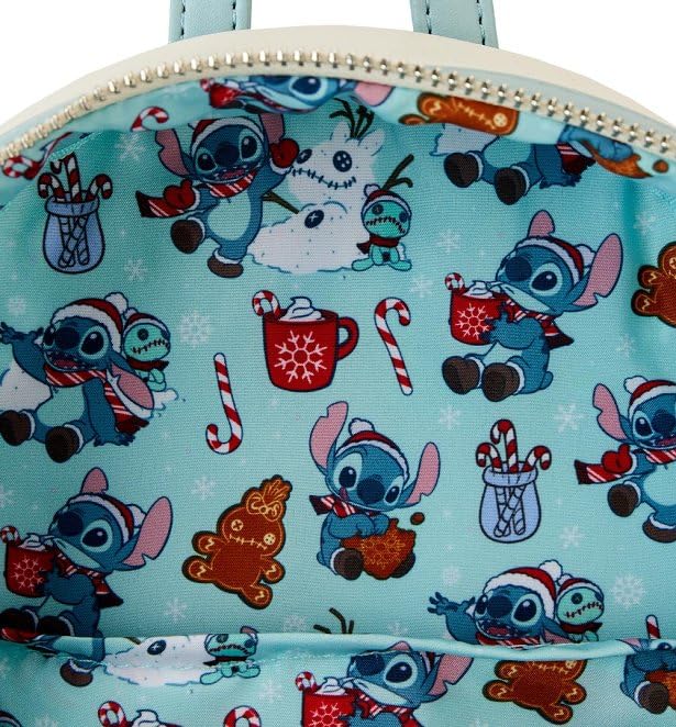 Disney: Lilo & Stitch - Stitch Holiday Snow Angel Glitter Mini Backpack