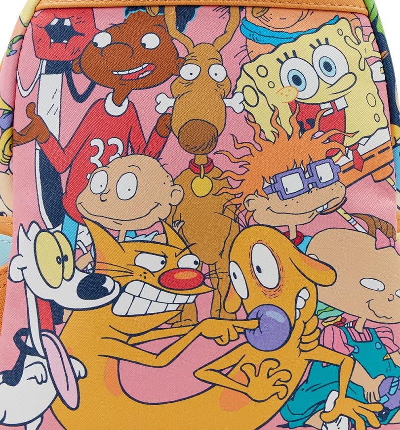 Loungefly Nickelodeon Nick 90s Color Block AOP Mini Backpack