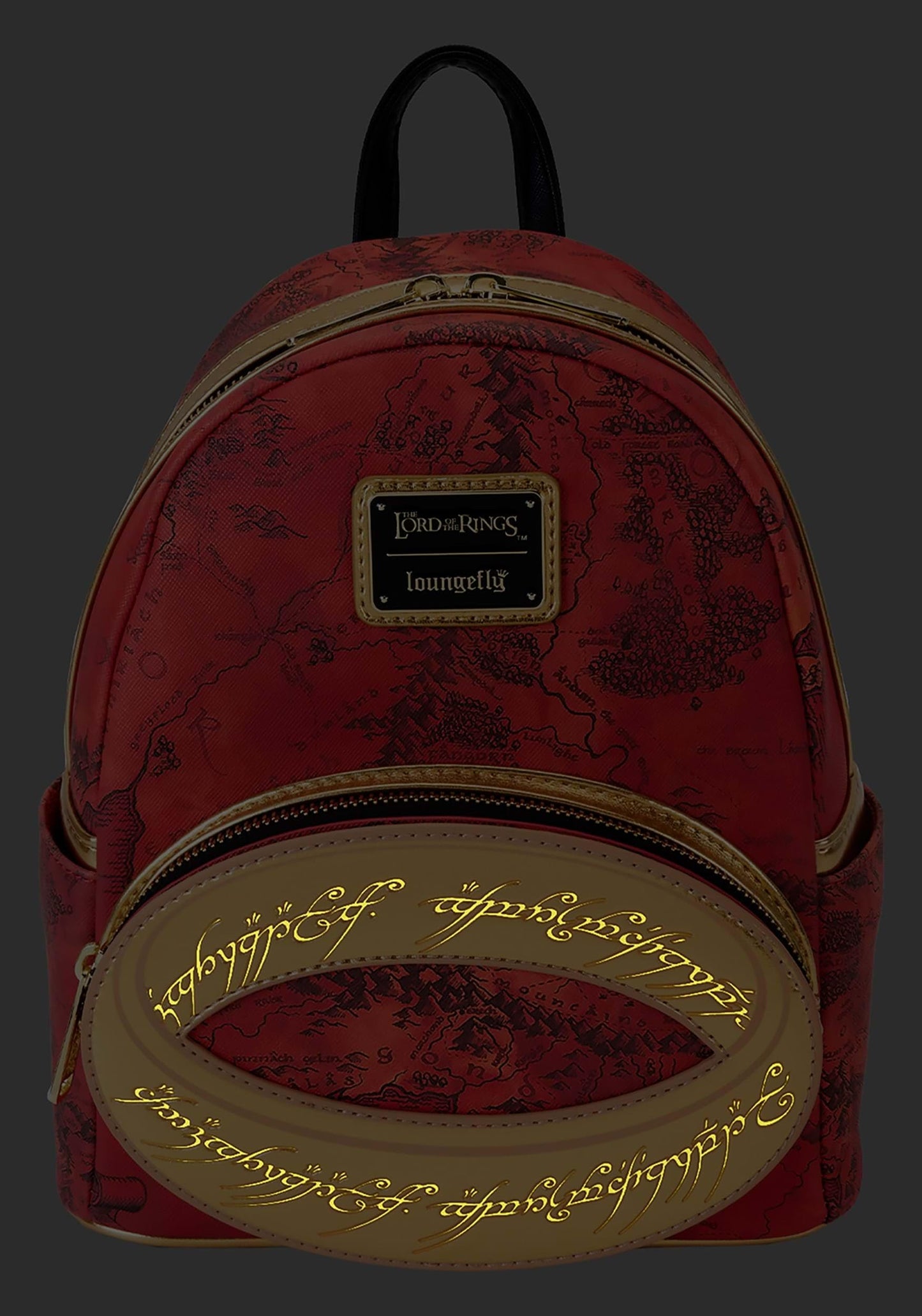 Loungefly Lord of the Rings The One Ring Glow Mini Backpack