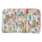 Loungefly Where's Waldo Allover Print Faux Leather Zip Around Wallet