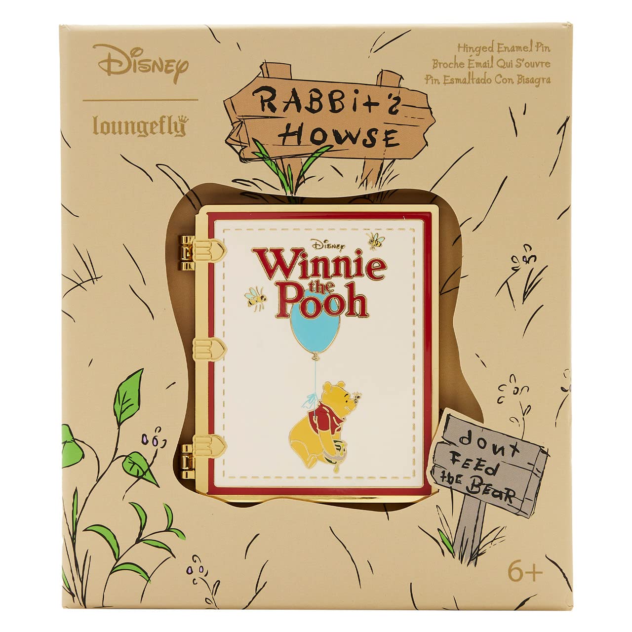 Loungefly Disney Winnie The Pooh Classic Book 3" Collector Box Pin