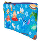 Loungefly Disney Stitch Camping Cuties All-Over Print Nylon Zipper Pouch Wristlet