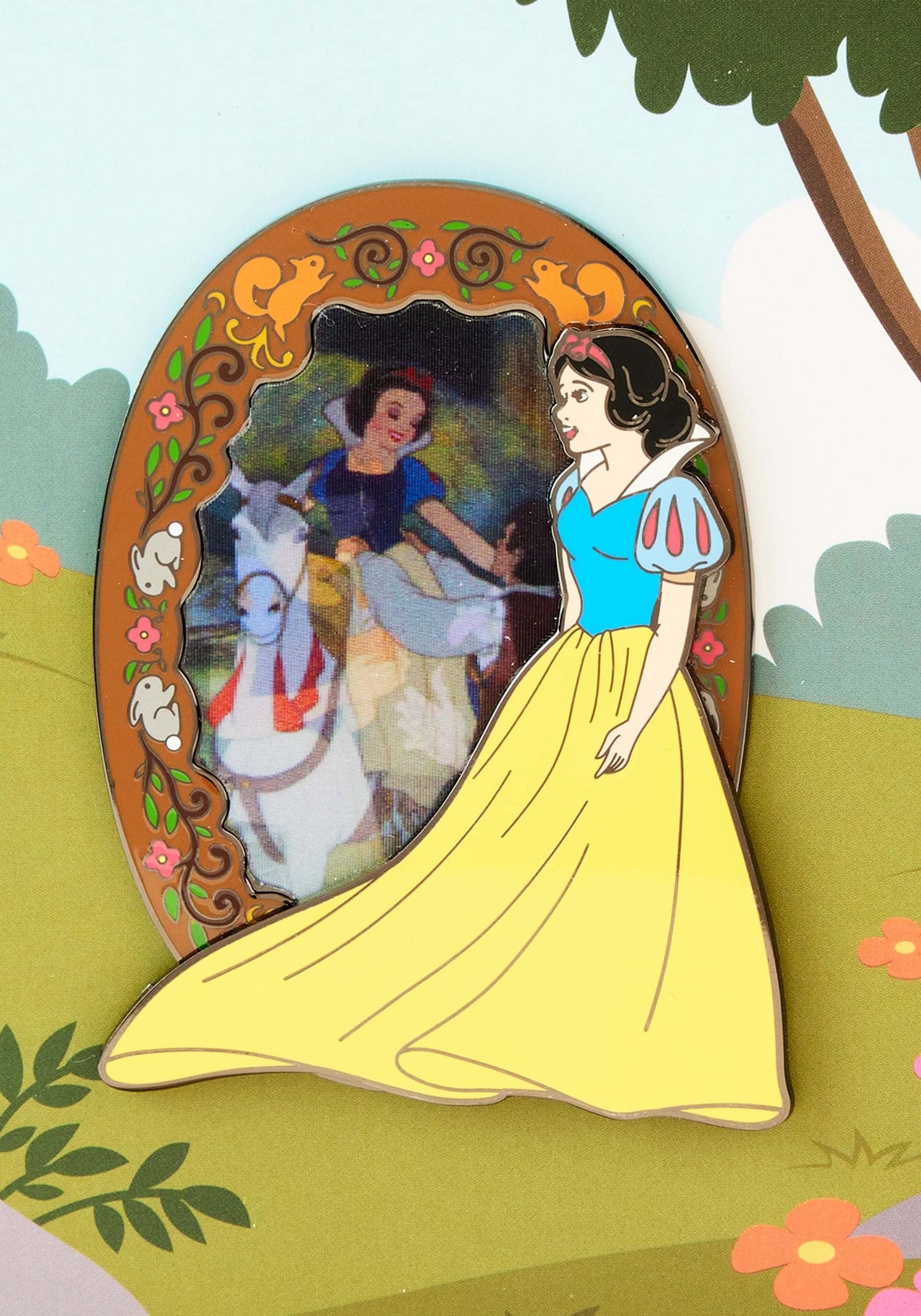 Loungefly Disney Snow White Lenticular Scene 3-Inch Collector Pin Standard