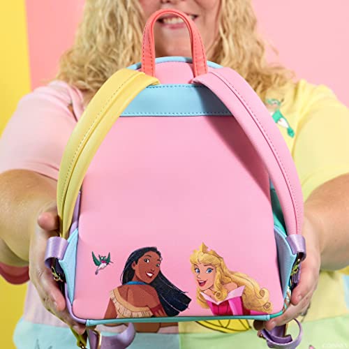 Loungefly Disney Princess Collage Triple Pocket Mini Backpack – shopzimo